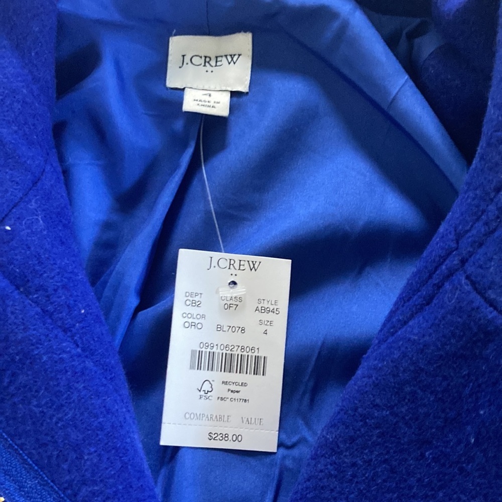 NWT J.Crew Wool Coat - Picture 2 of 6